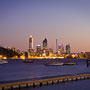 Perth City before sunrise