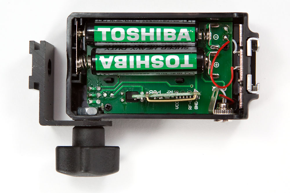 Tetra receiver with battery cover removed