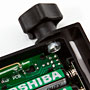showing detail of L-bracket on Tetra receiver
