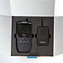 opening the box reveals the transmitter and receiver