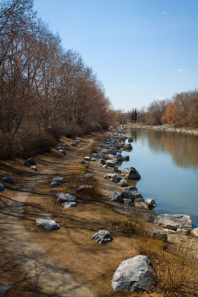 Bow River in downtown Calgary