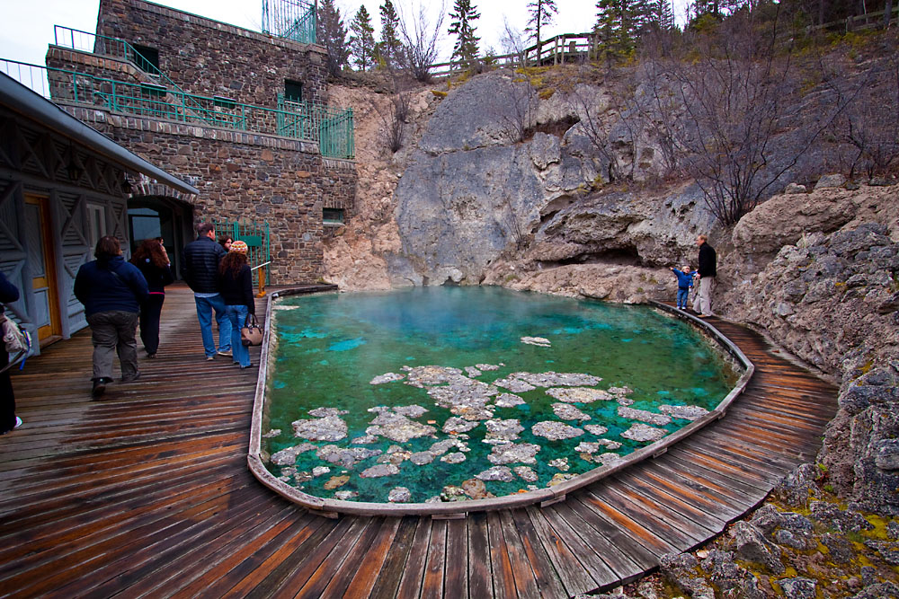 pool of water from the sulphur springs