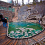 pool of water from the sulphur springs