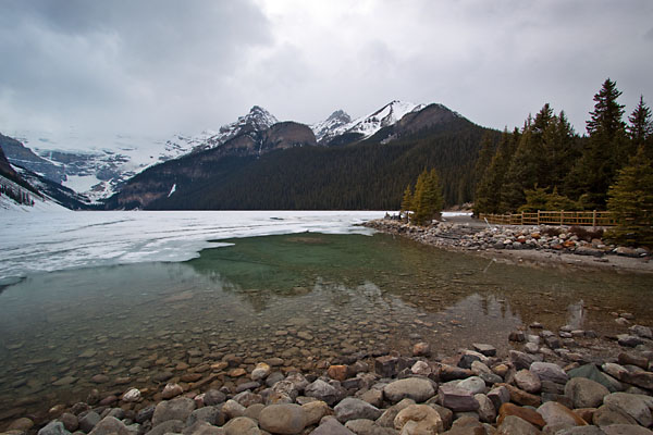 the emerald waters of Lake Louise