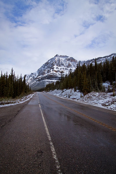 snowy mountains