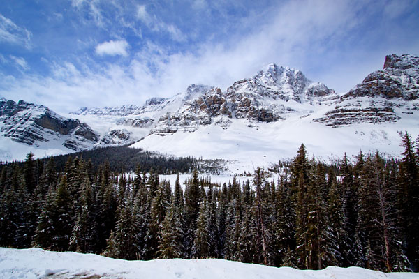 Crowfoot Mountain and Crowfoot Glacier
