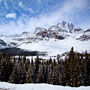 Crowfoot Mountain and Crowfoot Glacier