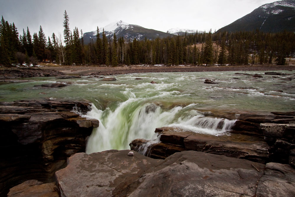 above Athabasca Falls