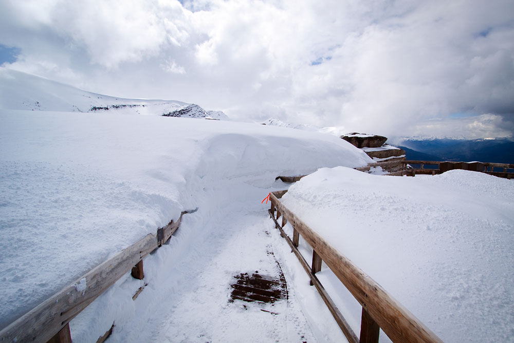 lots of snow over the previous few days