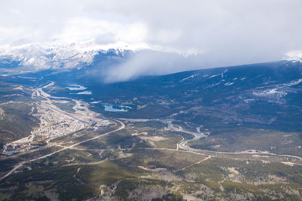town of Jasper at left