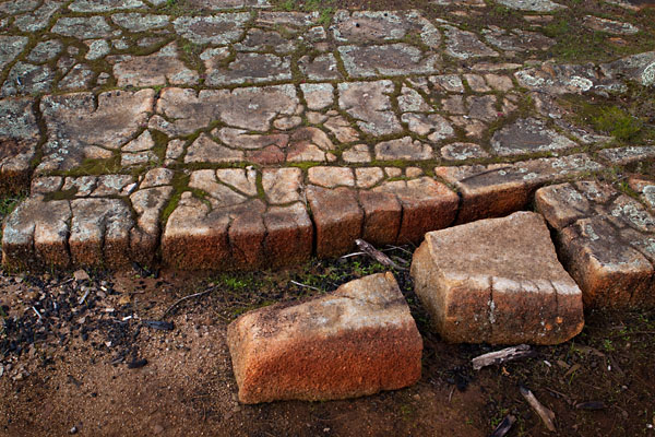 tessellated pavement on top of the outcrop