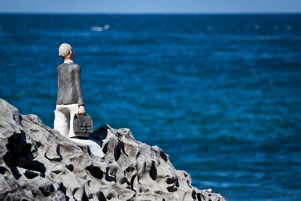 "a man above" by Philippe Moreau