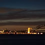 Opera House and Harbour Bridge after dusk