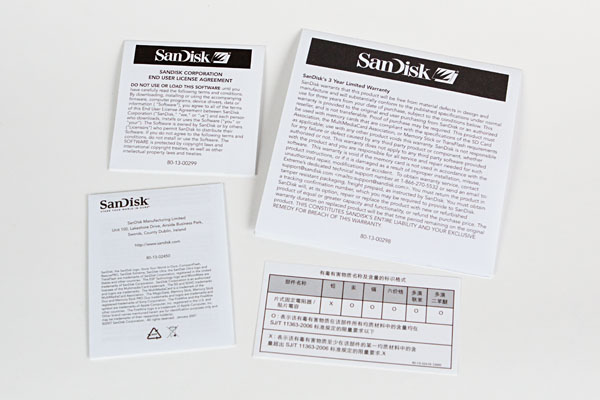 documentation included in the box
