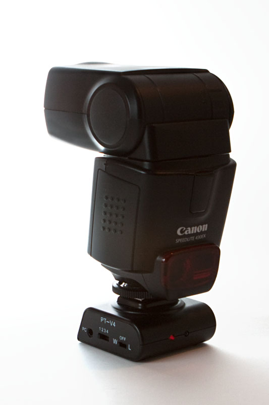 Canon 430EX flash on Aster receiver