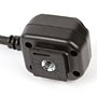 1/4" socket and plastic foot on the hot shoe block