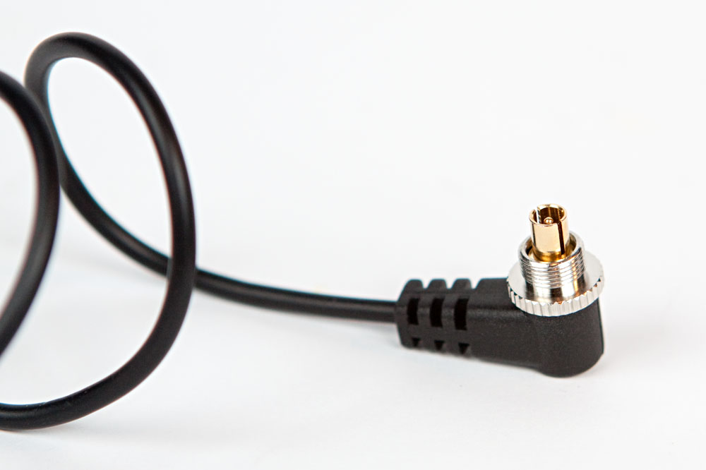 threaded collar on PC sync cable