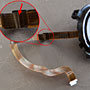 a small crack is visible in the old ribbon cable to the aperture diaphragm mechanism