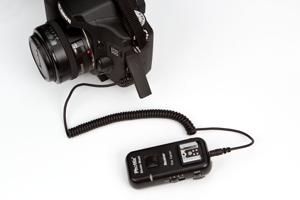using the receiver as a wired shutter release