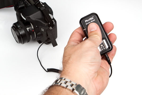 using the receiver as a wired shutter release