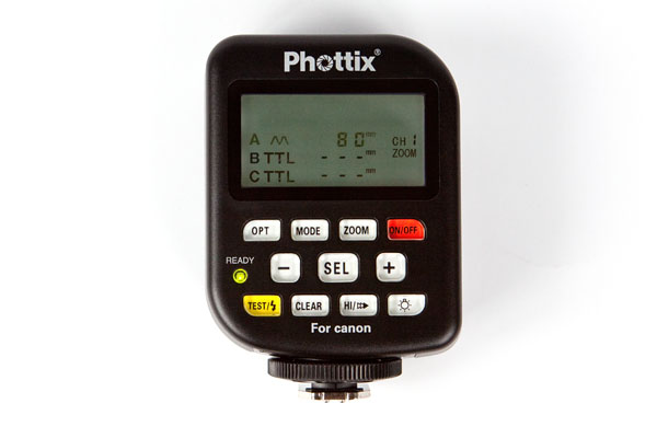 setting flash zoom, group A set to 80mm, group B & C in TTL mode