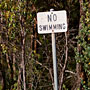 no swimming!