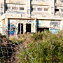 the old Fremantle Power Station, all fenced off
