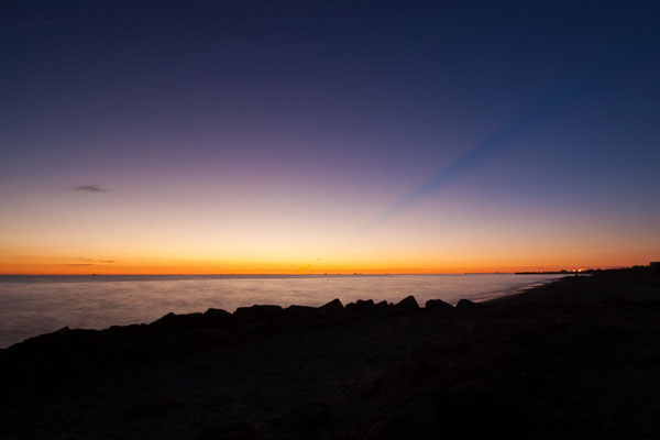 long shadow in the sky
