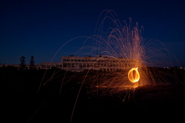 steel wool spinning