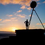 silhouetted stranger on the Observation Post