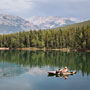 fisherman on the lake