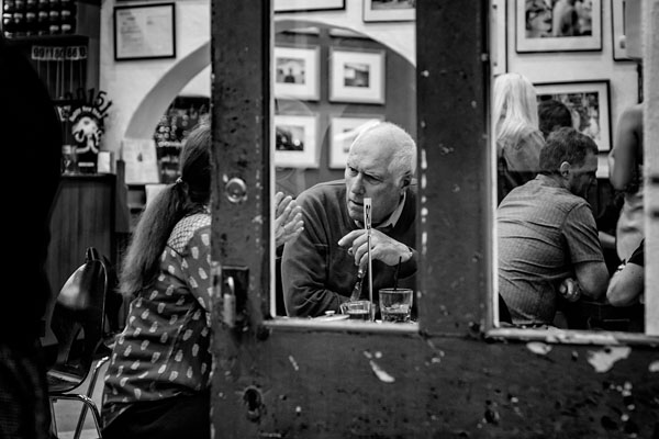 in deep discussion
