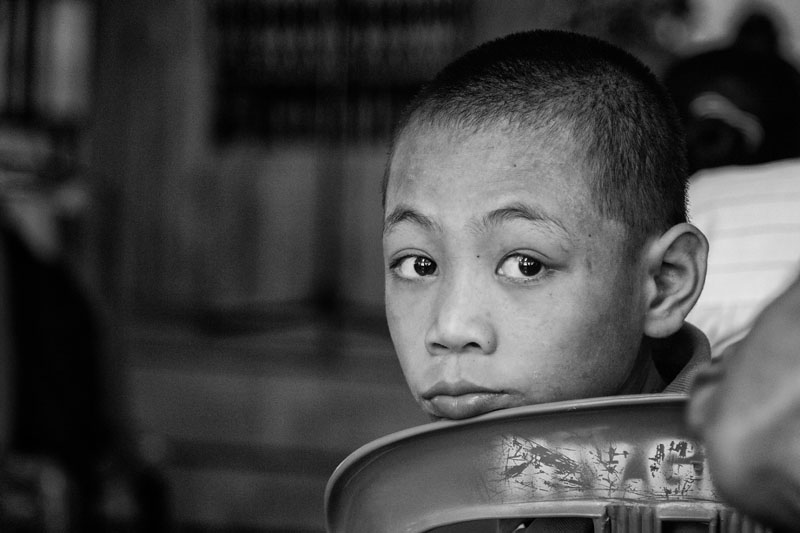 one of the New Hope children in church