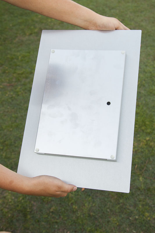 the box mount on the rear of the print
