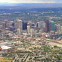 Aerial view of Calgary city