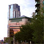 downtown Calgary at dusk