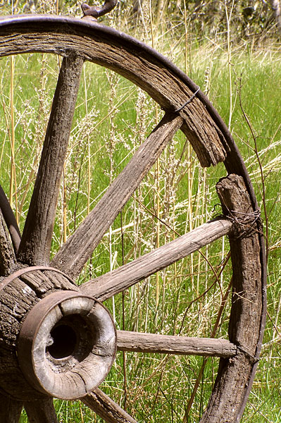 old wooden wheel