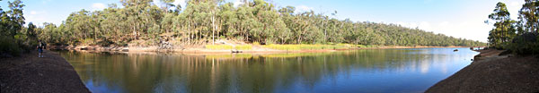 panorama of Glen Brook Dam