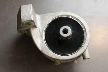 newly cast polyurethane mount