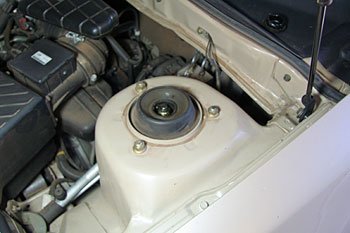 strut upper mounting nuts and damper shaft nut