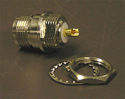 panel mount female N-type connector